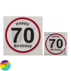 Serviete Happy Birthday 70 Serviete Happy Birthday 70